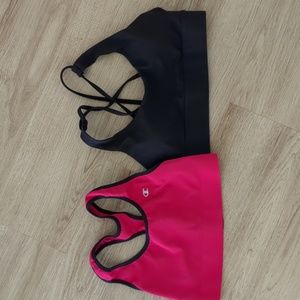 2 women's sports bras size small